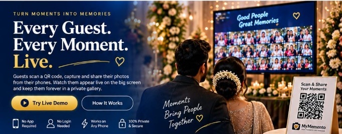 Wedding celebration reception live wall background